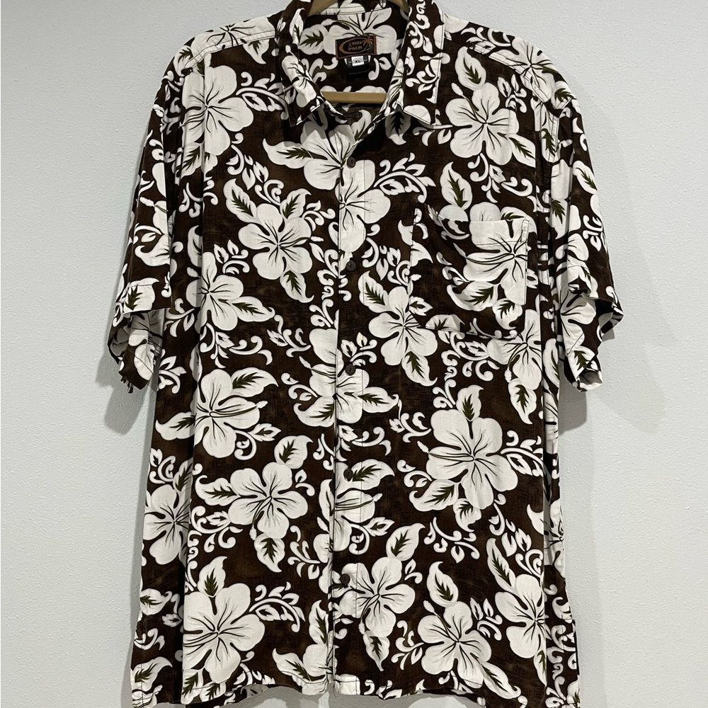 Men's Tiki Palm Hawaiians Shirt sixe  XL
